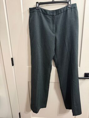 Evan Picone Dark Green Straight Leg Trousers